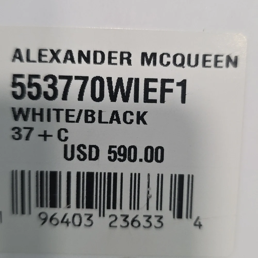 Alexander McQueen Oversized White Sneakers - Picture 9 of 10